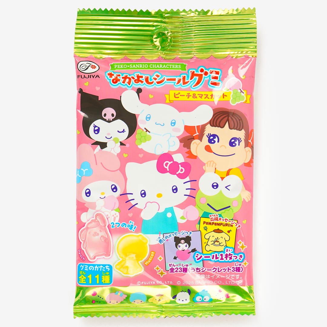 Sanrio Characters x Peko Nakayoshi Gummies With Sticker