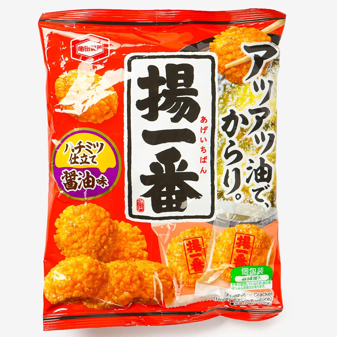 Kameda Age Ichiban Fried Rice Crackers - Honey Soy Sauce