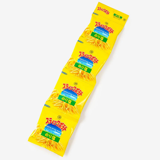 Koikeya Potato Stick Snacks Mini Pack - Nori Salt - 4 pcs