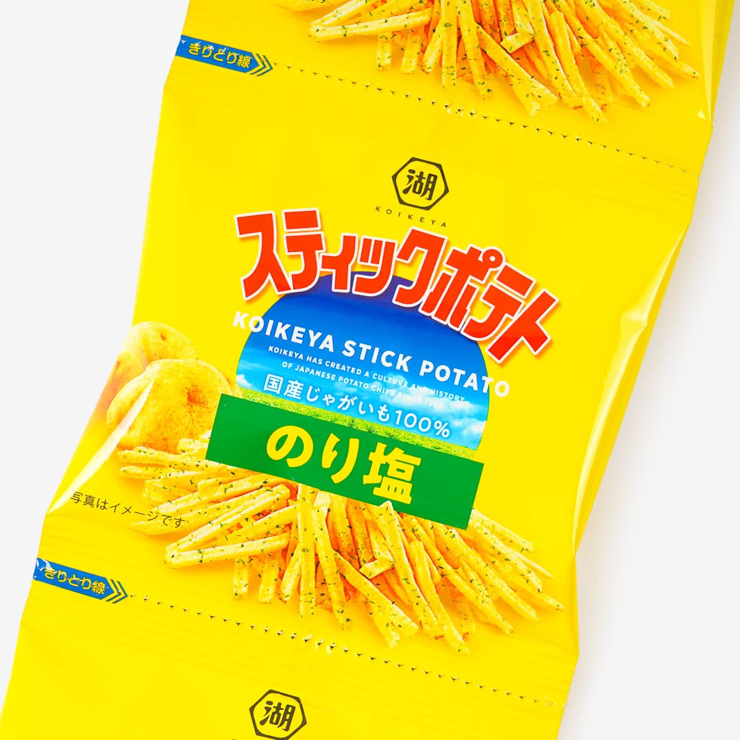 Koikeya Potato Stick Snacks Mini Pack - Nori Salt - 4 pcs