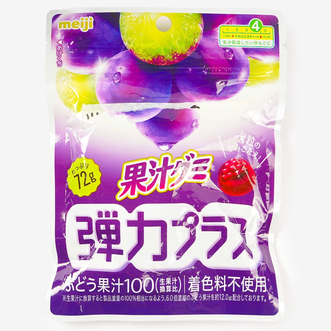 Meiji Kajyu Fruit Gummies Elastic Plus - Grape