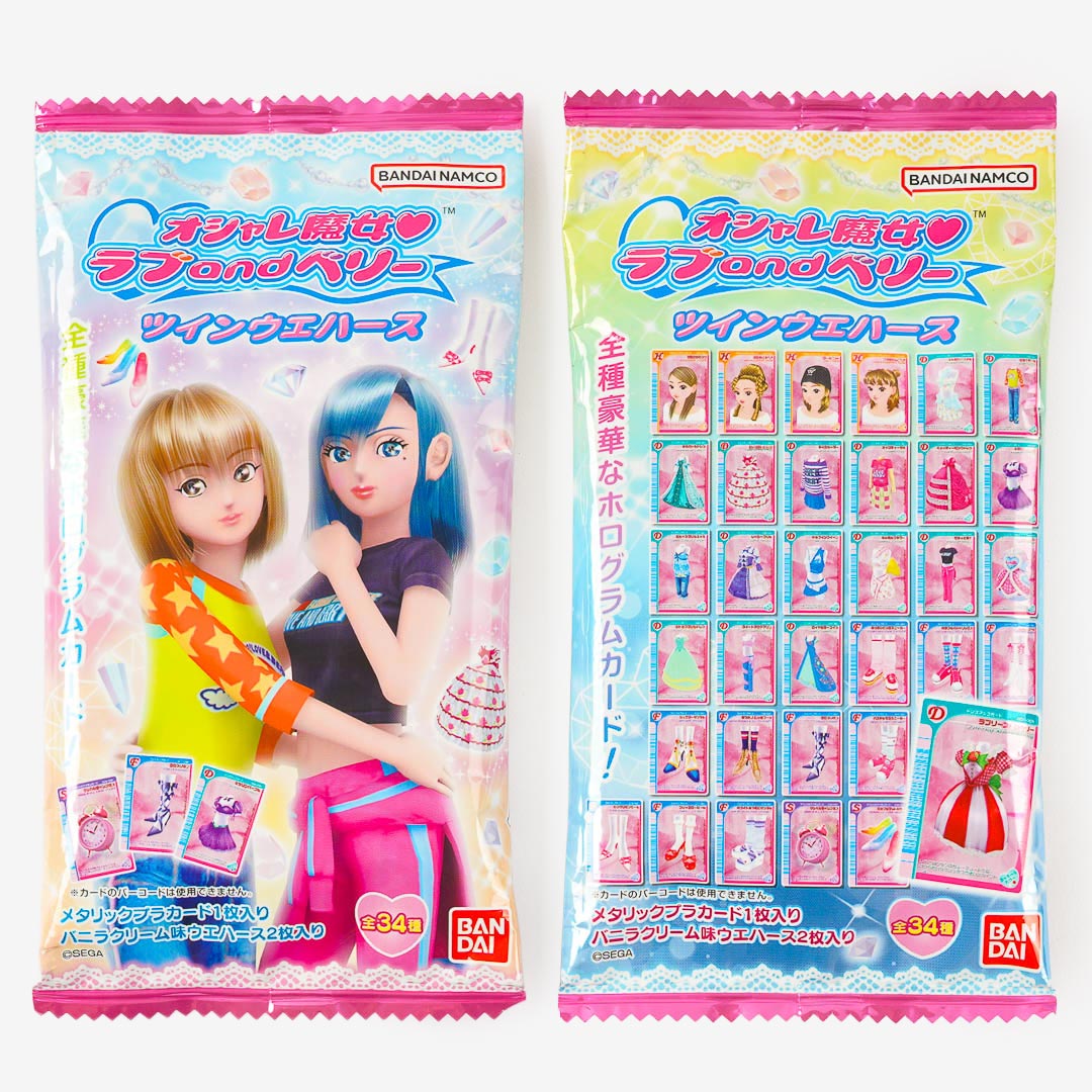 Oshare Majo Love and Berry Twin Wafers With Card