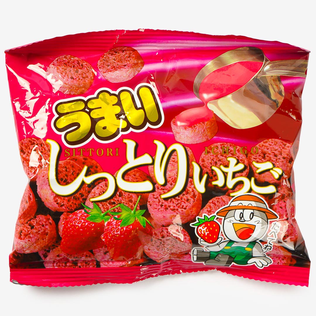 Umaibo Delicious Moist Strawberry Corn Snacks