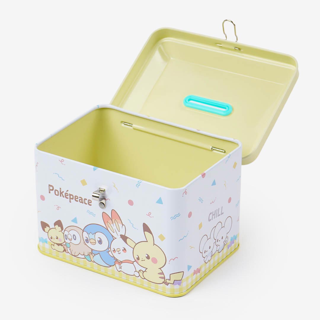 Pokémon Pokepeace Lockable Tin Bank