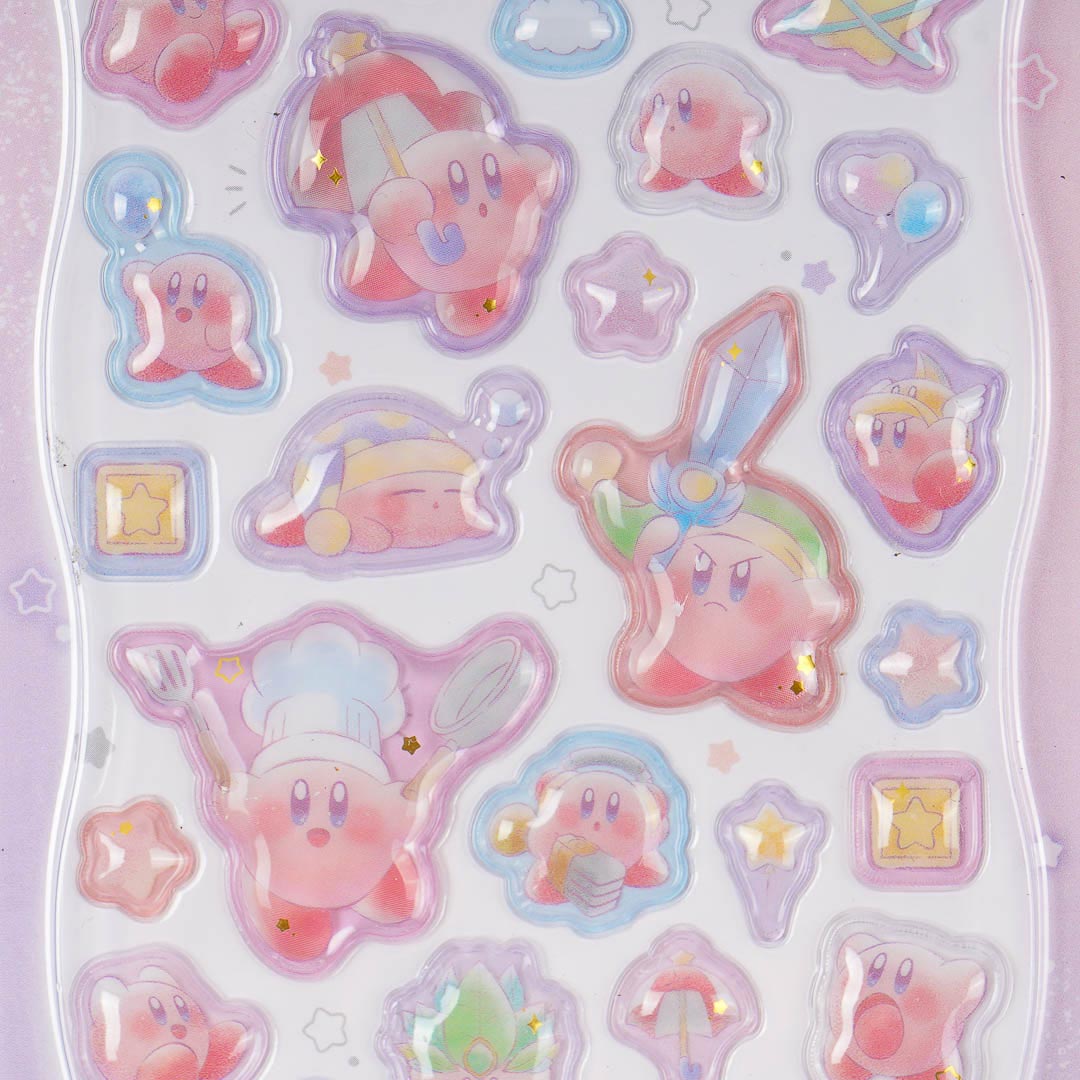 Kirby of the Stars Puffy Stickers