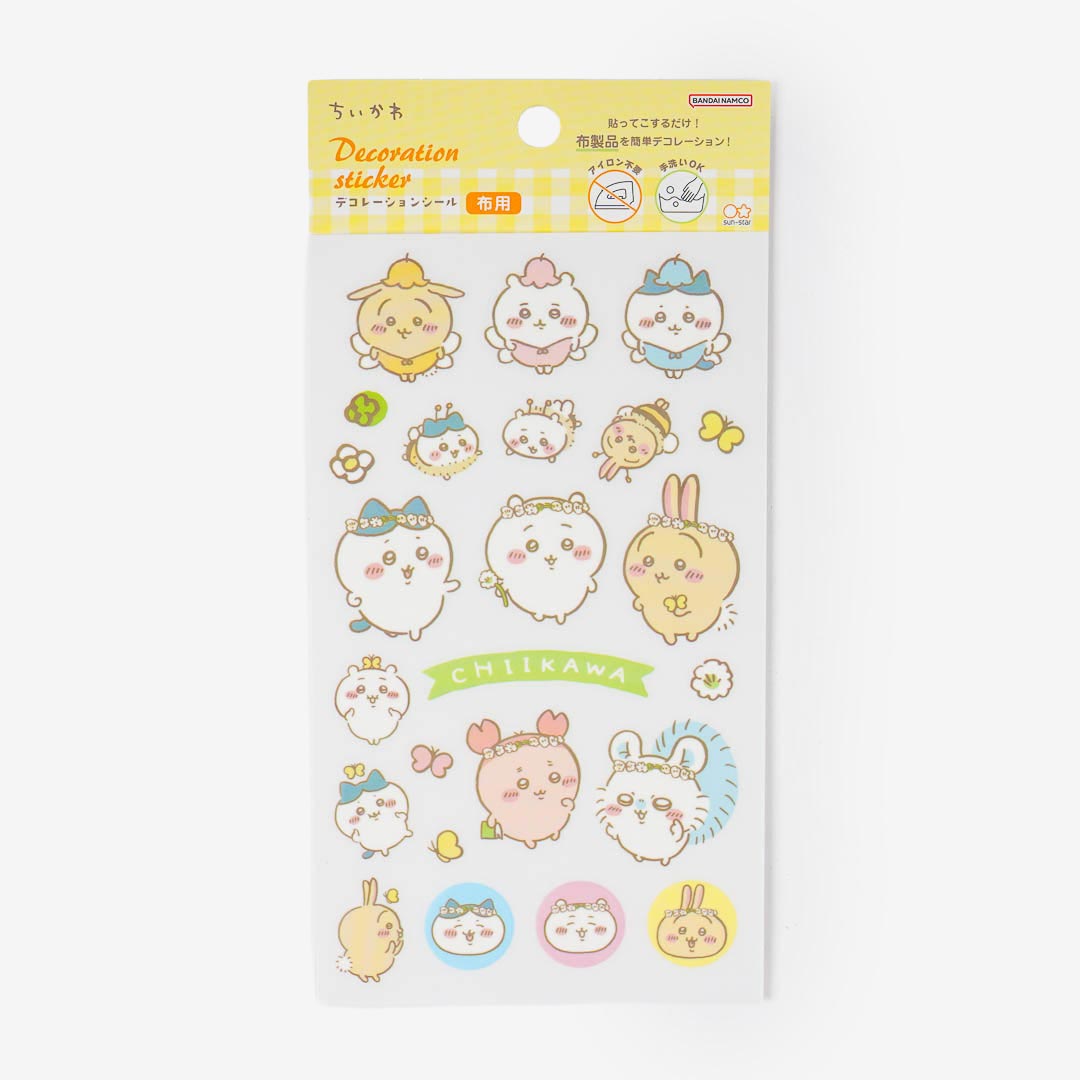 Chiikawa Flowery Friendship Fabric Stickers