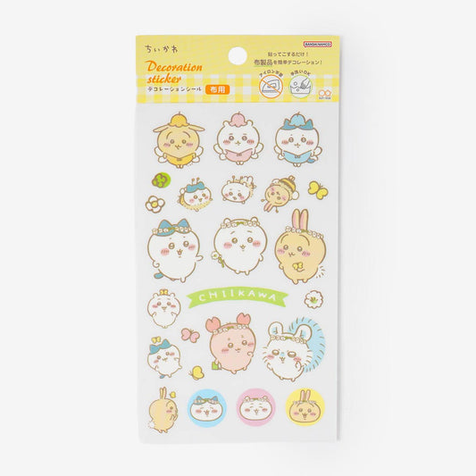 Chiikawa Flowery Friendship Fabric Stickers