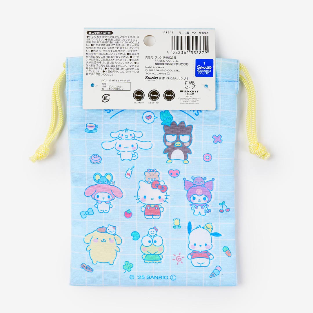 Sanrio Characters Friendship Mini Drawstring Pouch