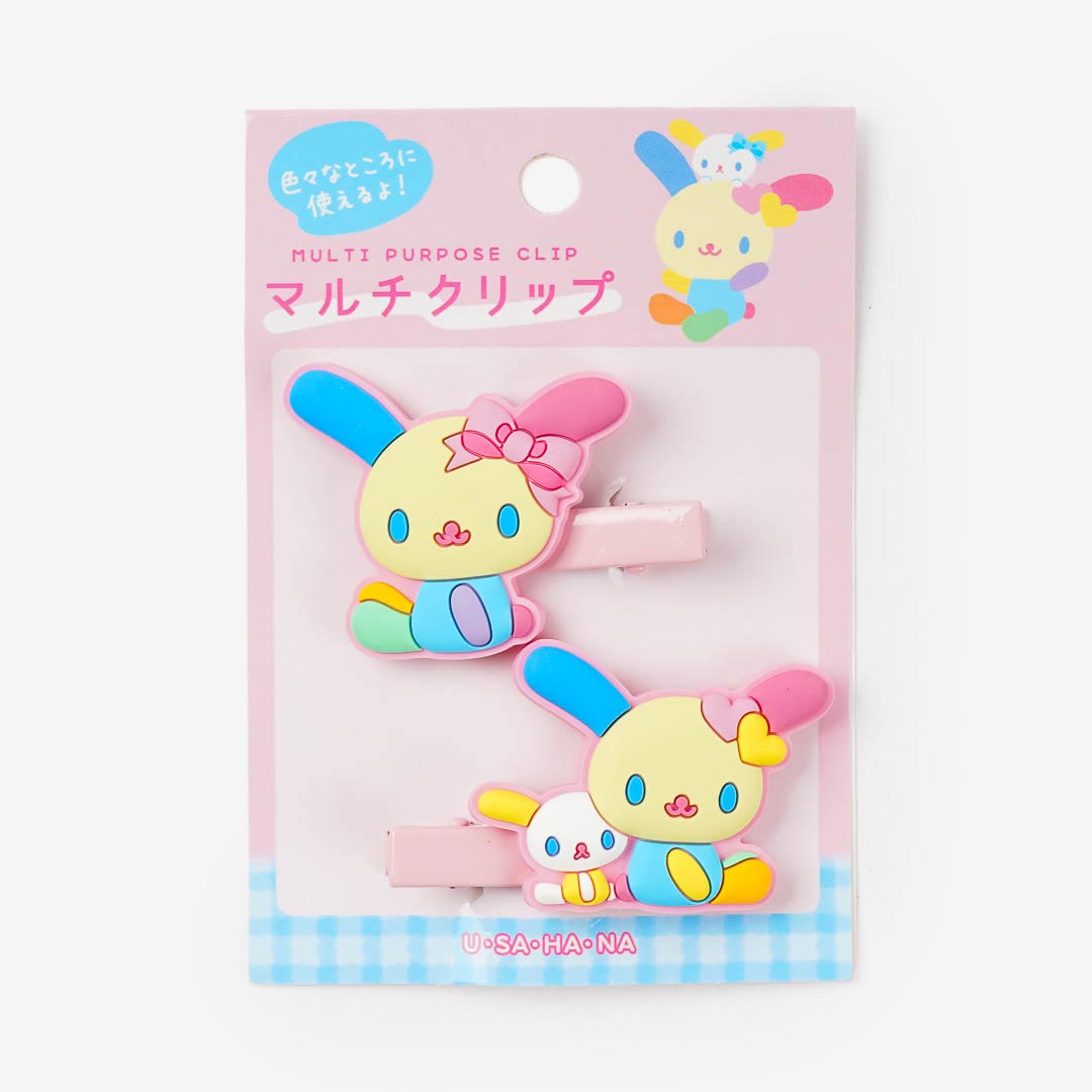 Usahana Rainbow Charm Hair Clips
