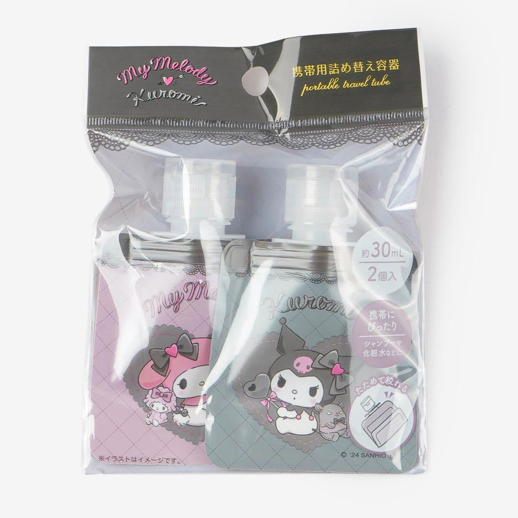 My Melody & Kuromi Portable Refill Tube Set