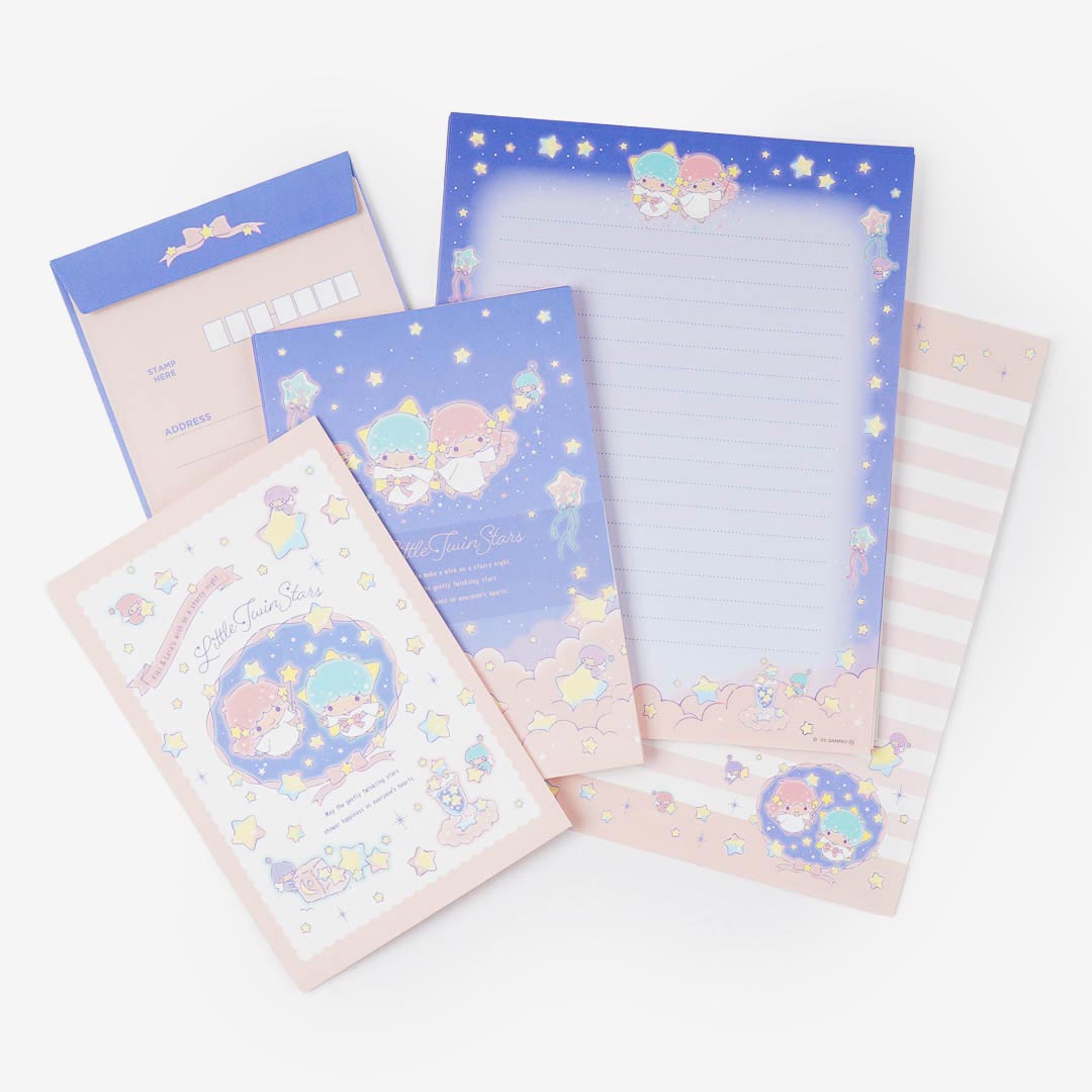 Little Twin Stars 50th Anniversary Letter Set
