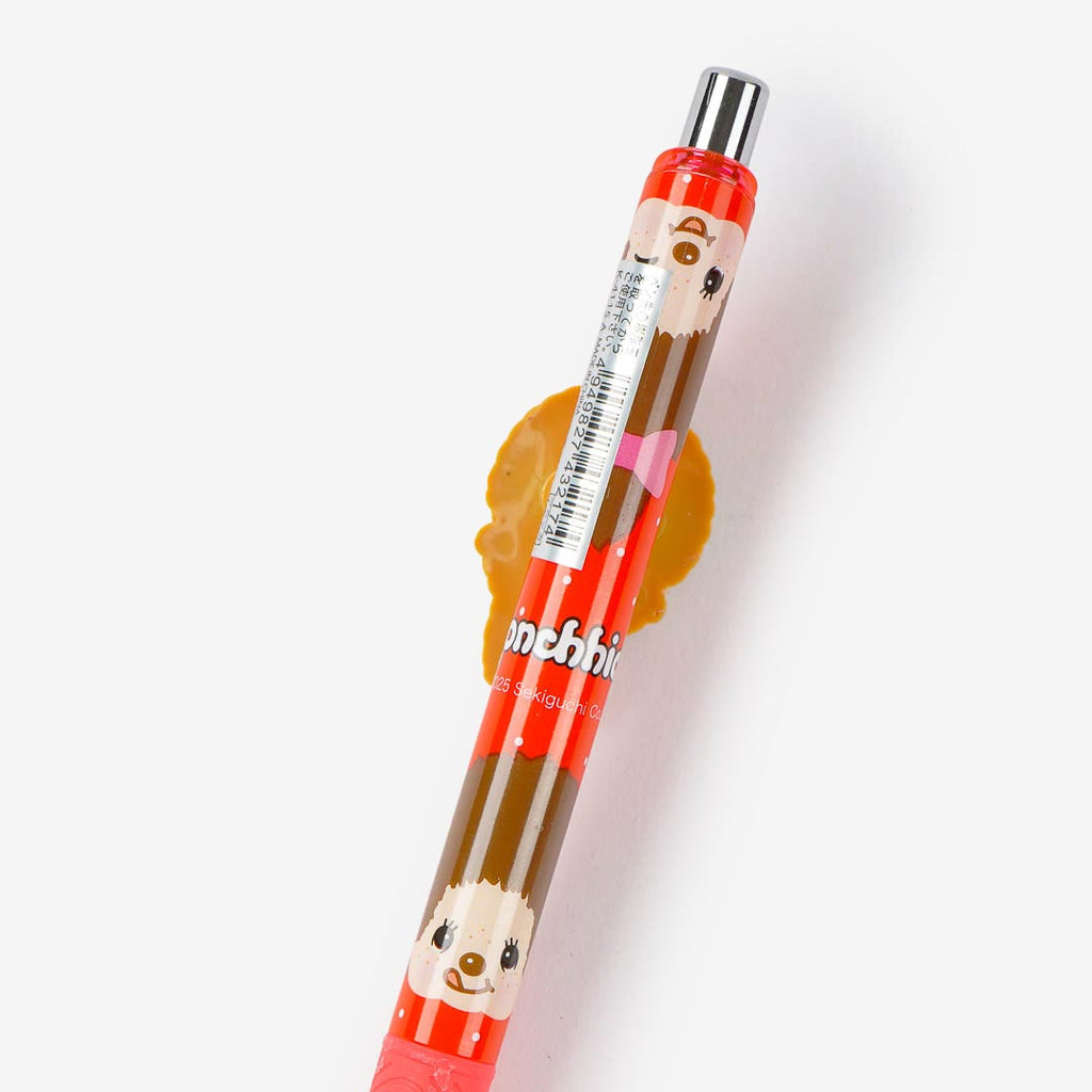 Monchhichi Gel Pen With Rubber Charm