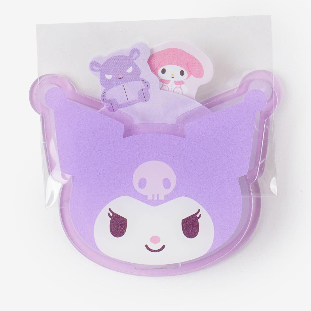 Kuromi Peek-A-Boo Memo Pad & Clip Stand