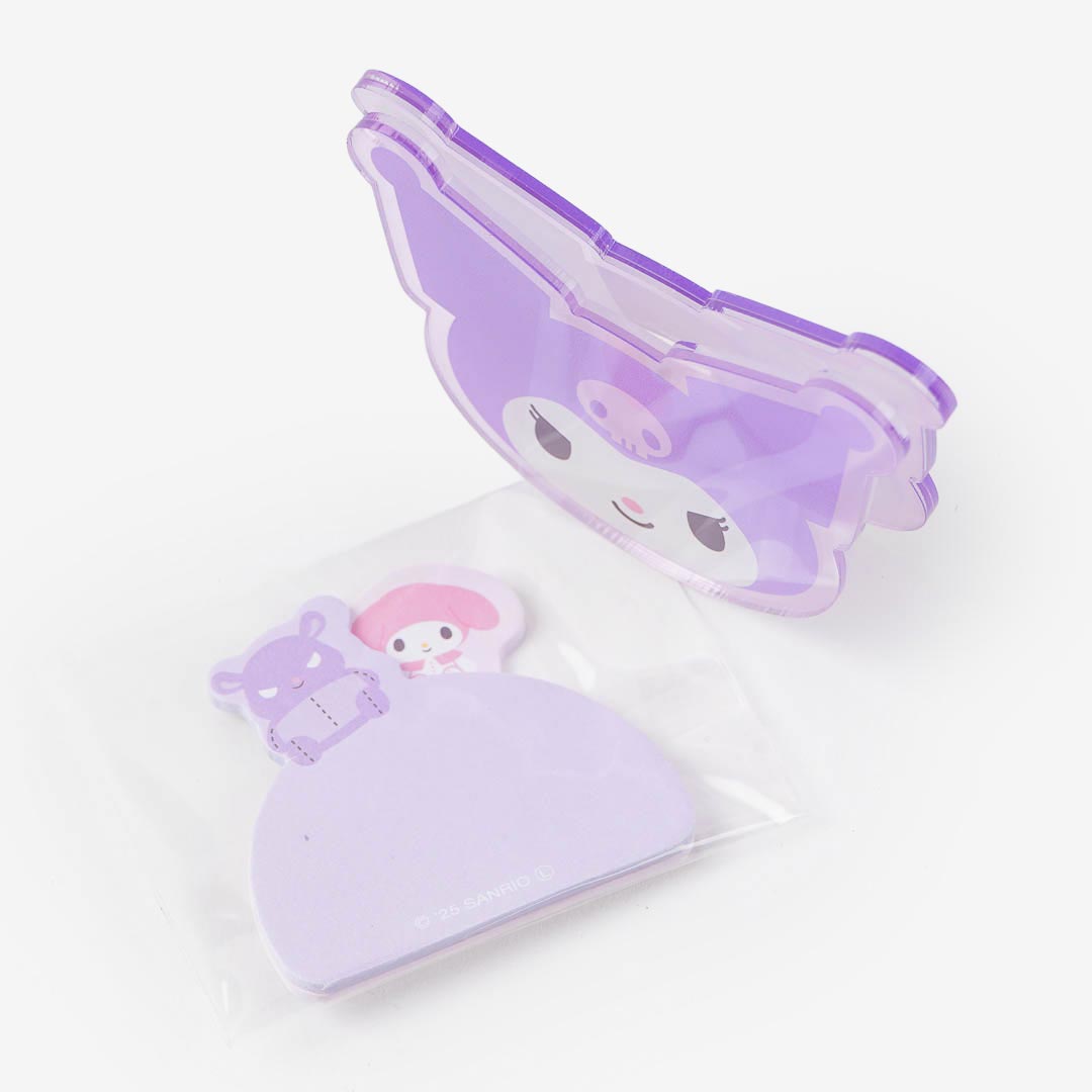 Kuromi Peek-A-Boo Memo Pad & Clip Stand