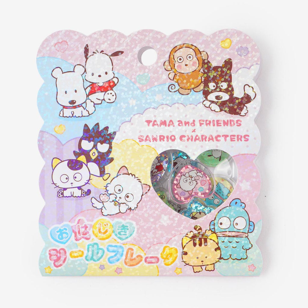 Sanrio Characters x Tama & Friends Glitter Stickers
