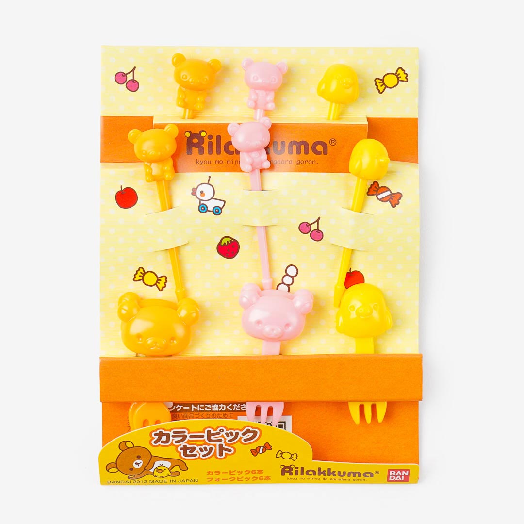 Rilakkuma Friendship Food Pick Set