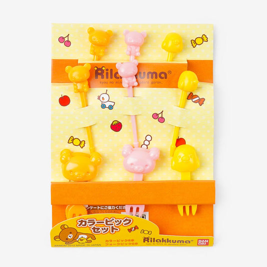 Rilakkuma Friendship Food Pick Set