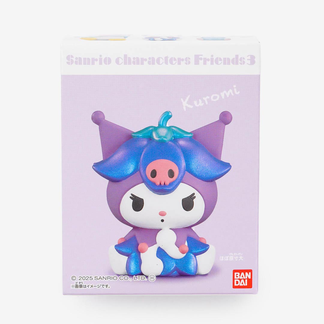 Sanrio Characters Friends 3 Figure With Gum