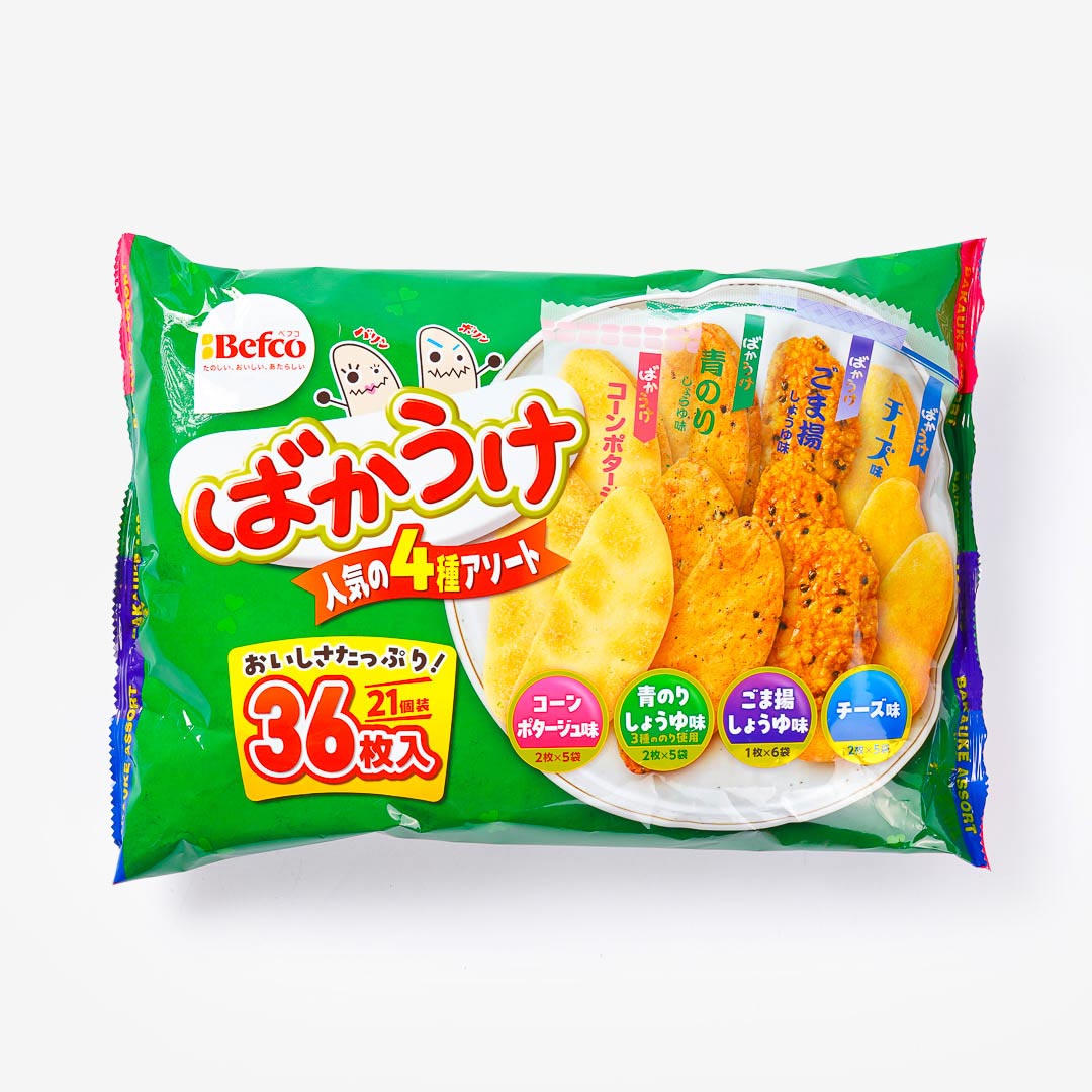 Befco Kuriyama Bakauke Rice Crackers - Assorted