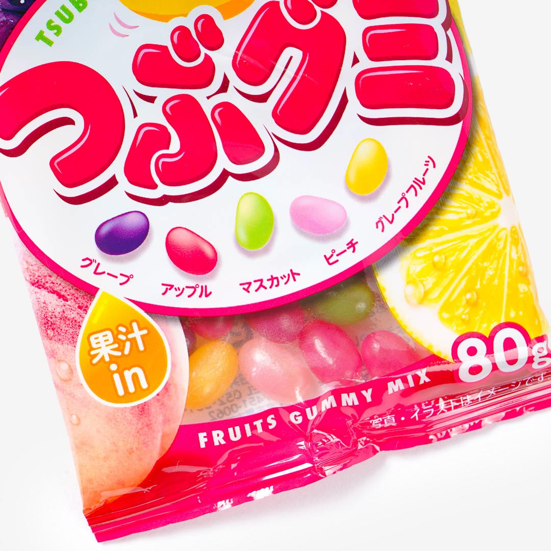Kasugai Tsubu Gummy Candy - Assorted Fruit Mix