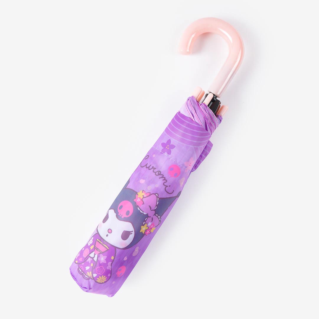 Kuromi Hana Biyori Folding Umbrella