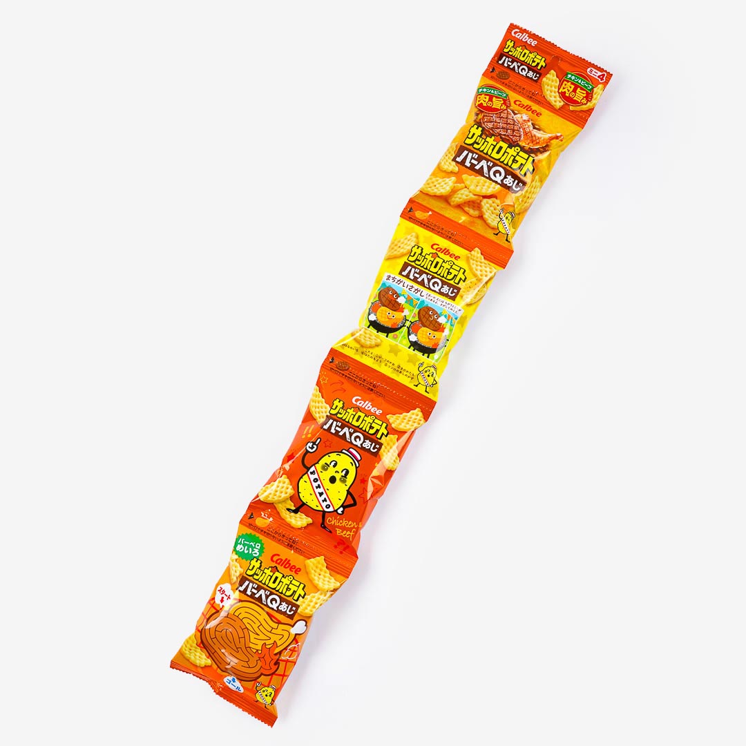 Calbee Sapporo BBQ Flavor Potato Chips - 4 pcs