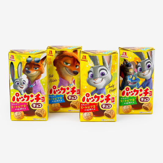 Disney Characters Pakkuncho Chocolate-Filled Biscuits