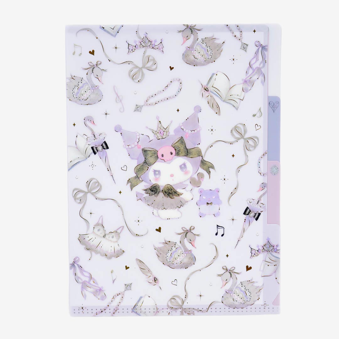 Miki Takei x Sanrio Kuromi Black Swan A5 Clear Folder