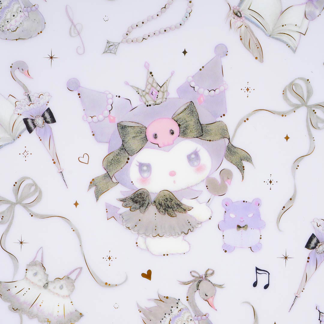 Miki Takei x Sanrio Kuromi Black Swan A5 Clear Folder