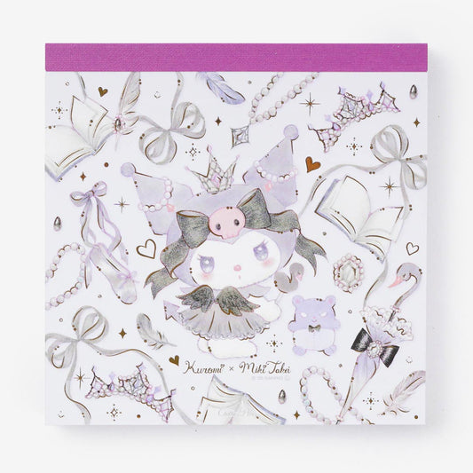 Miki Takei x Sanrio Kuromi Black Swan Memo Pad
