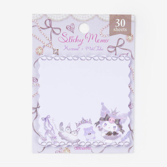 Miki Takei x Sanrio Kuromi Black Swan Sticky Notes
