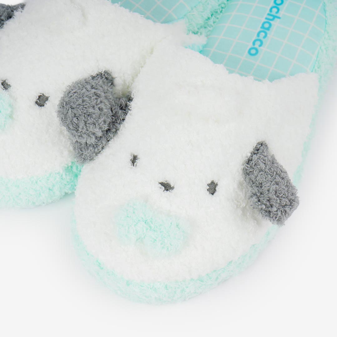 Pochacco Fuzzy Face Slippers