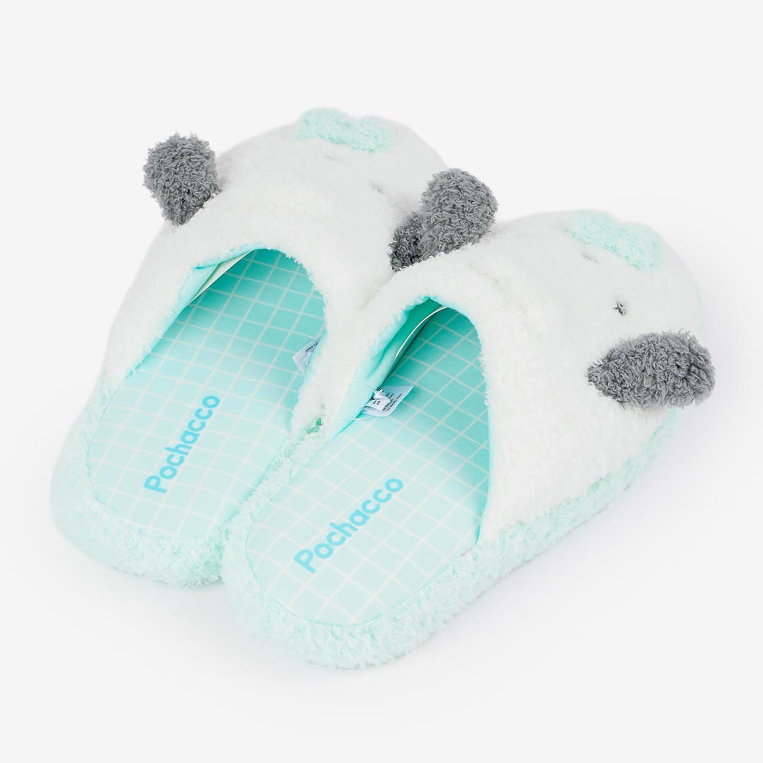 Pochacco Fuzzy Face Slippers
