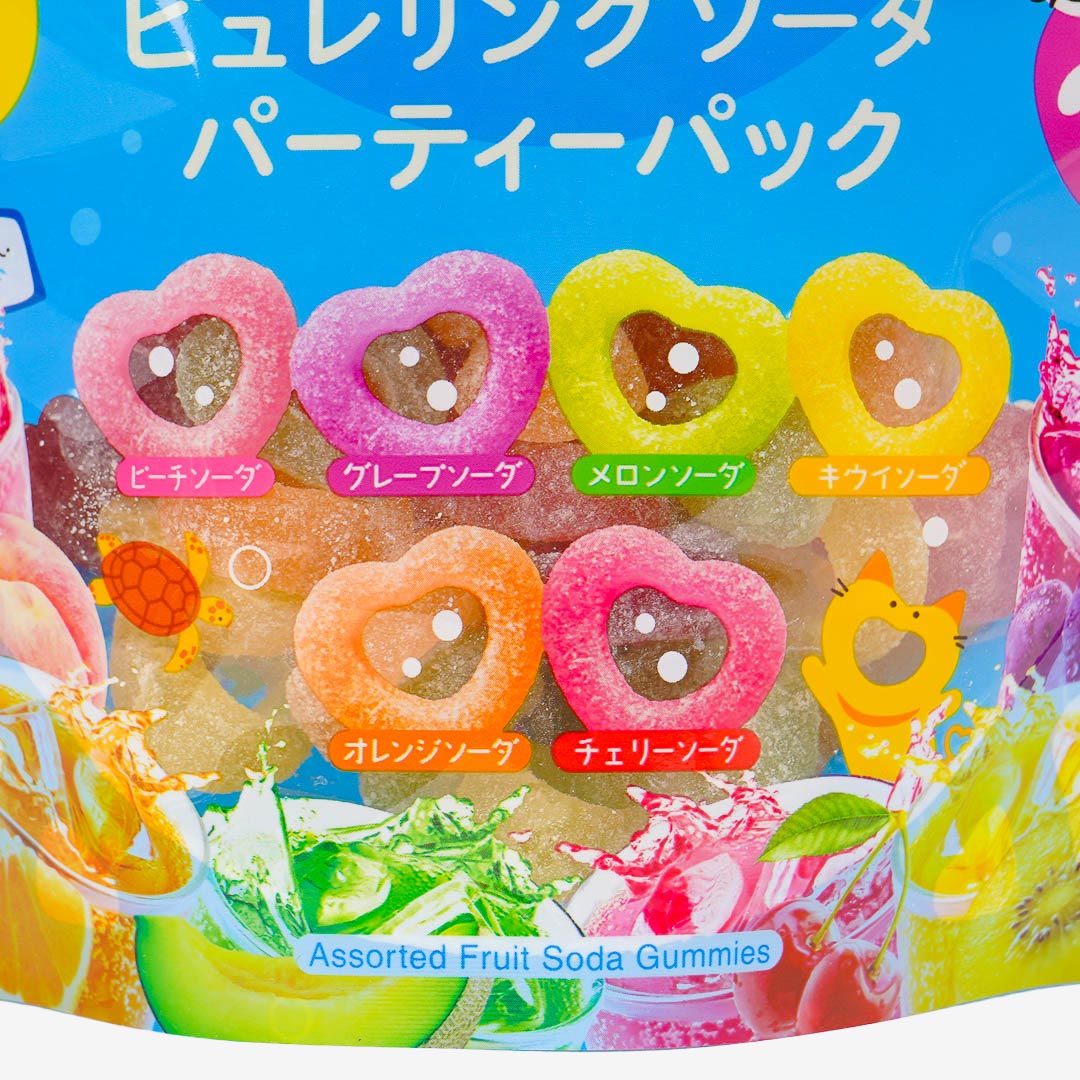Kanro Puré Ring Gummy Party Pack - Soda