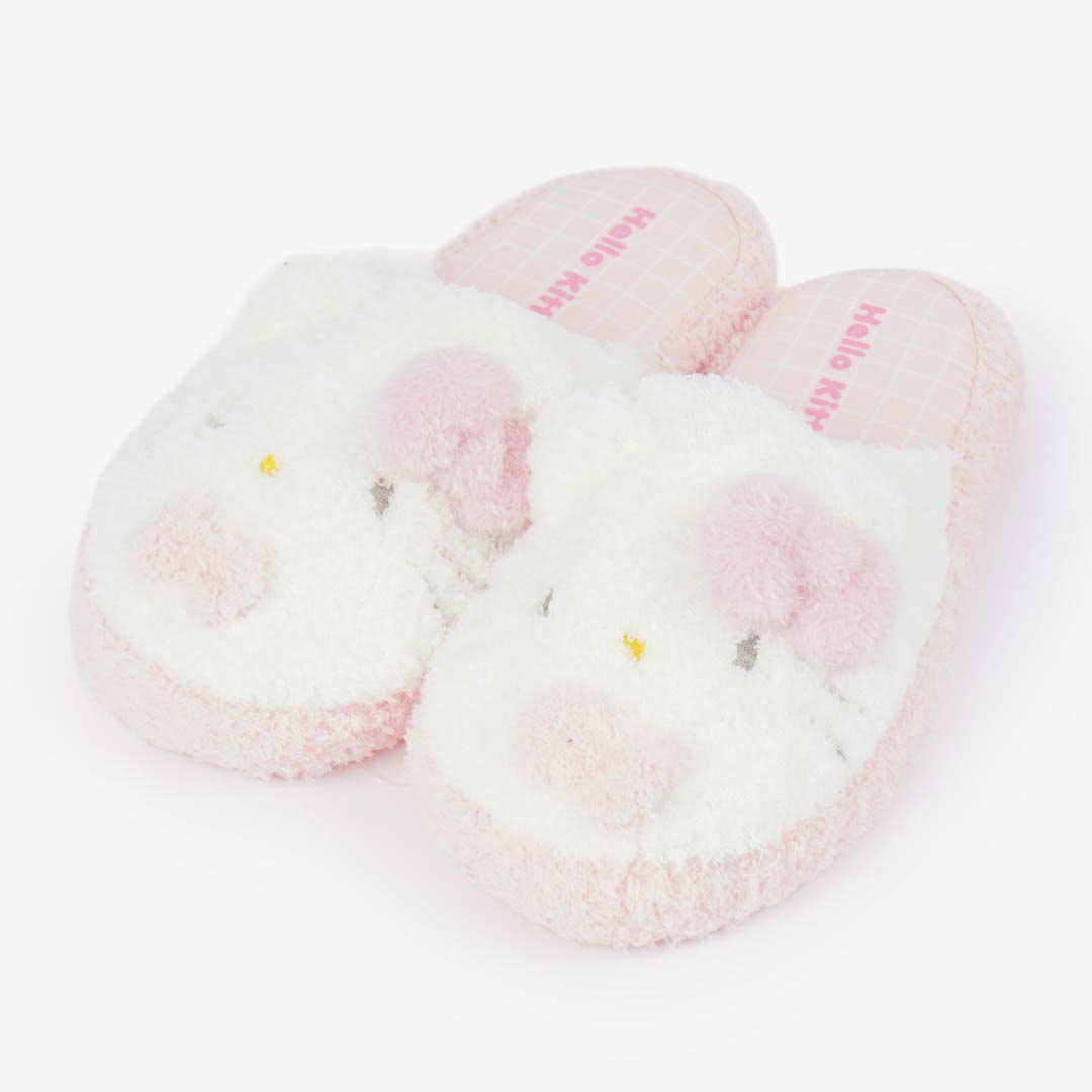 Hello Kitty Fuzzy Face Slippers