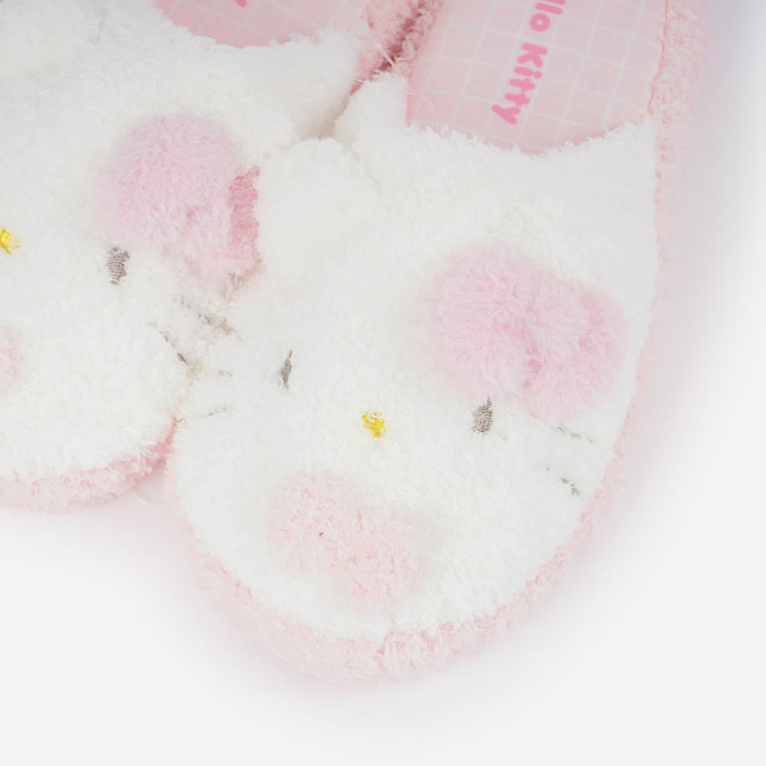 Hello Kitty Fuzzy Face Slippers