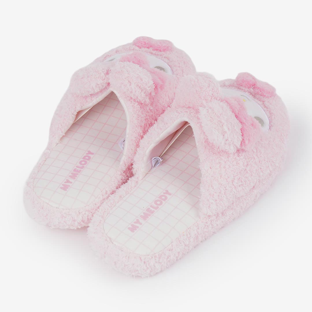 My Melody Fuzzy Face Slippers