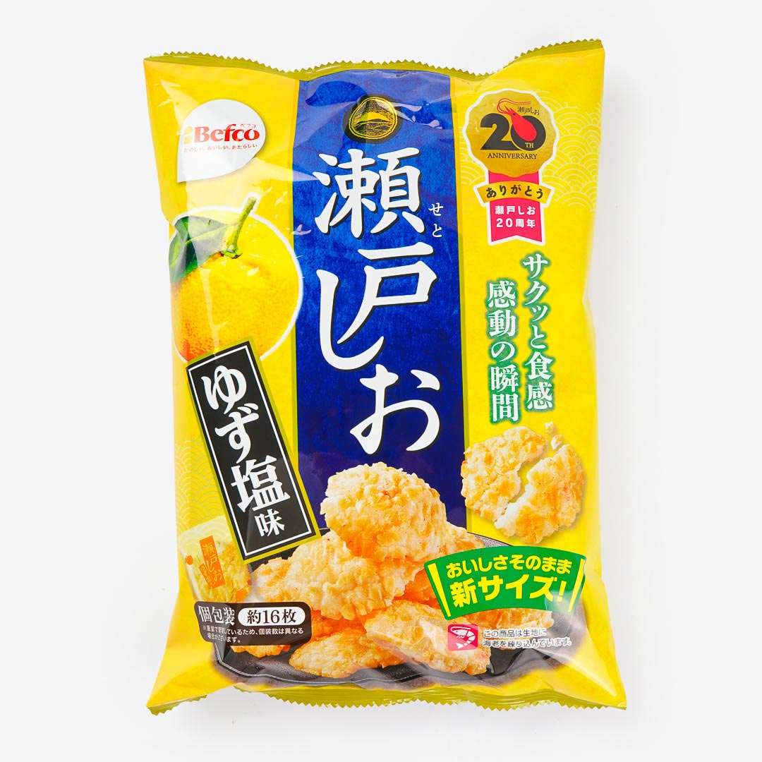 Befco Kuriyama Seto Shio Rice Crackers - Yuzu & Salt