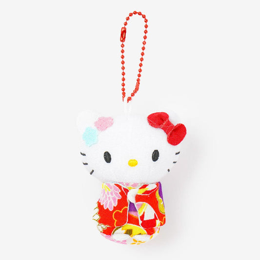 Hello Kitty Japanese Doll Plushie Charm