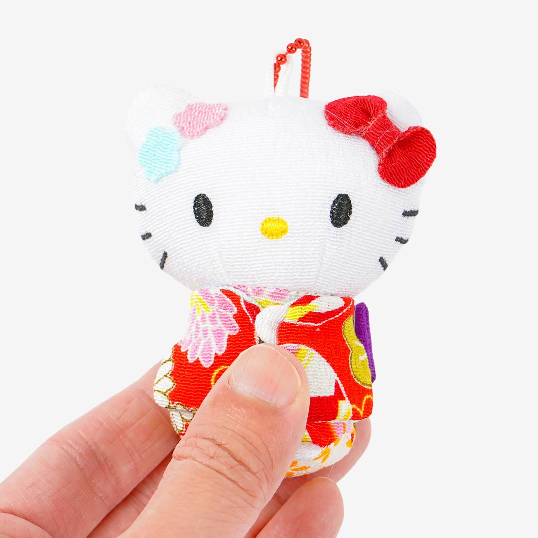 Hello Kitty Japanese Doll Plushie Charm
