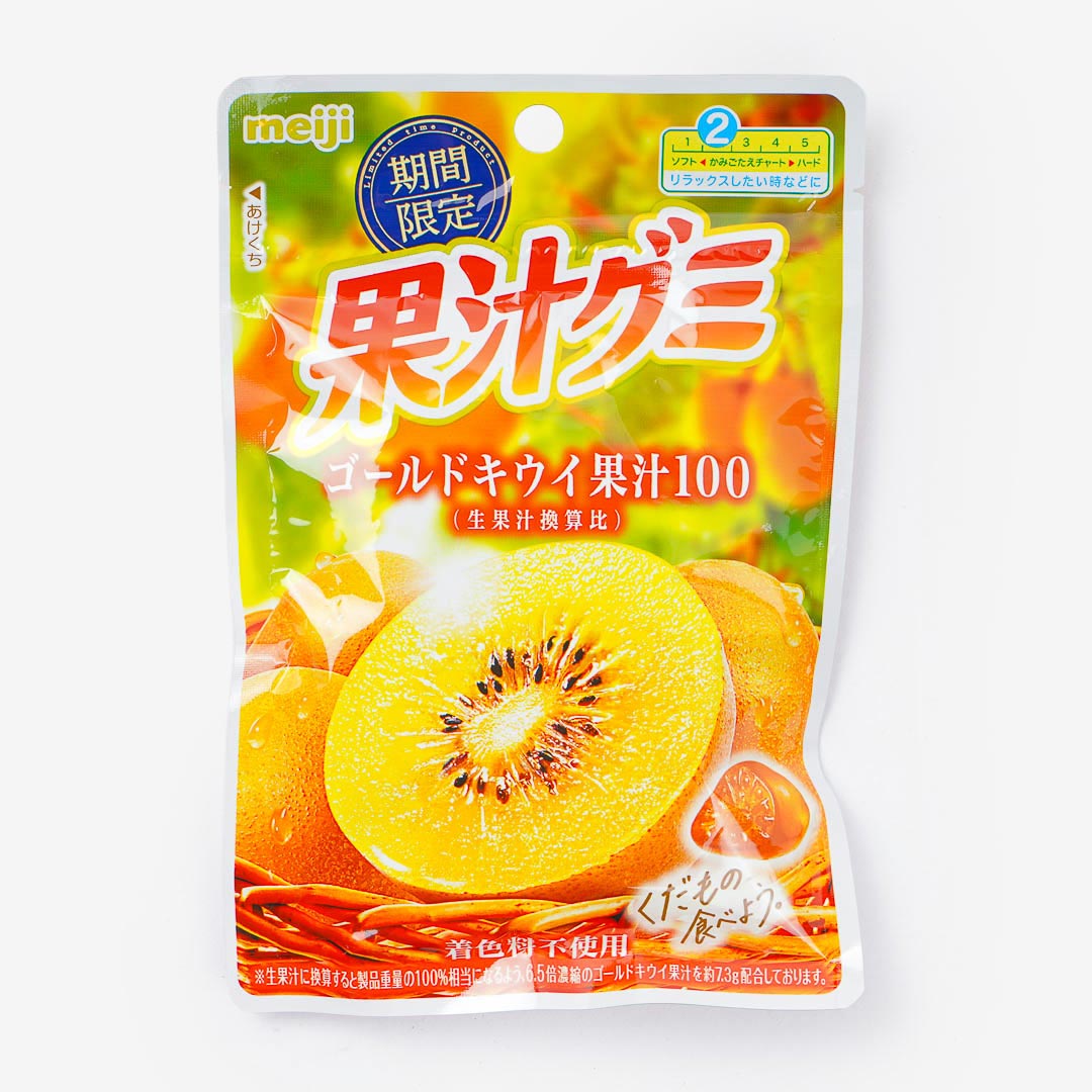 Meiji Kajyu Fruit Gummies - Gold Kiwi