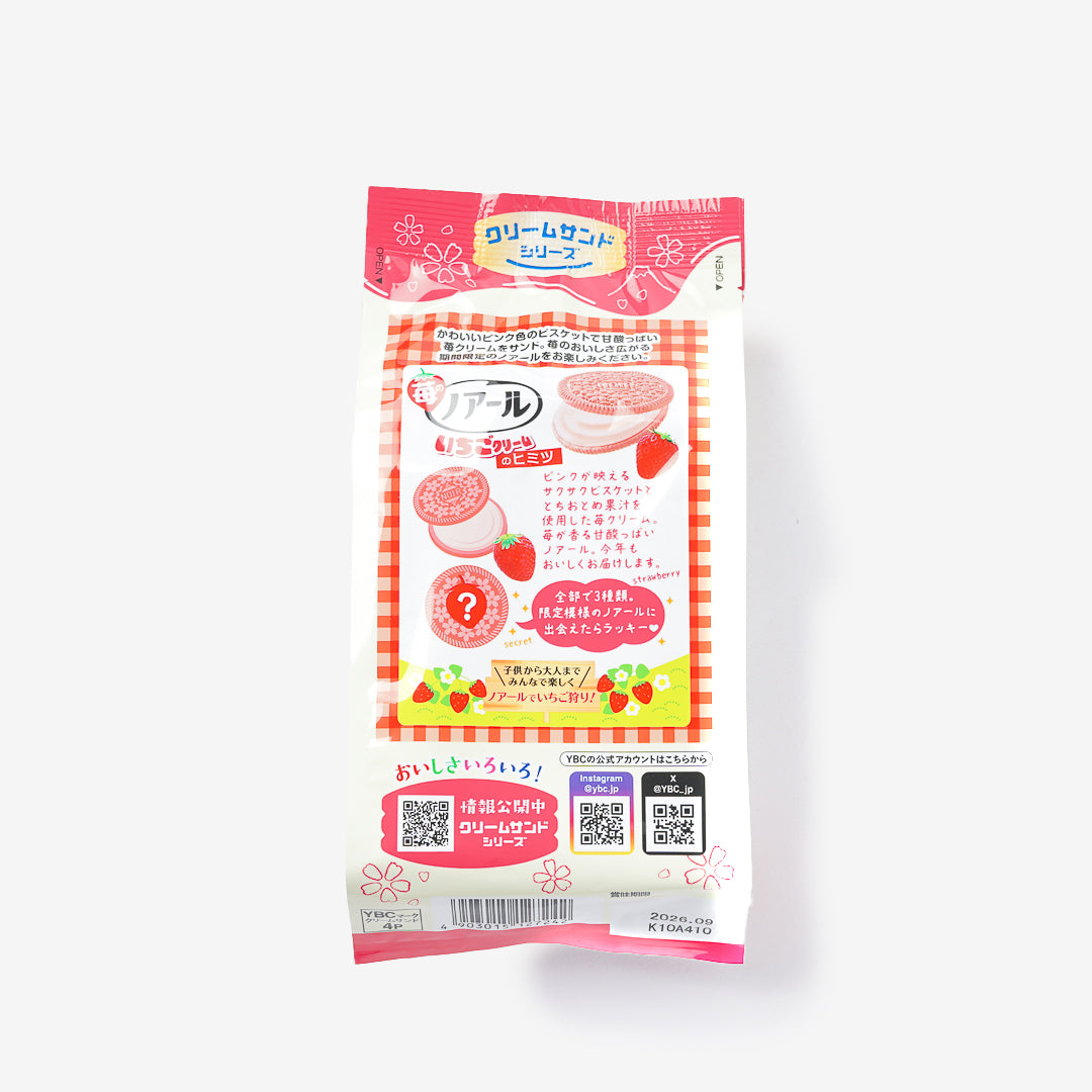 YBC Noir Strawberry Cream Sandwich Cookies