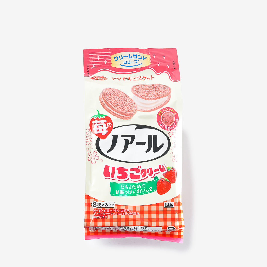 YBC Noir Strawberry Cream Sandwich Cookies