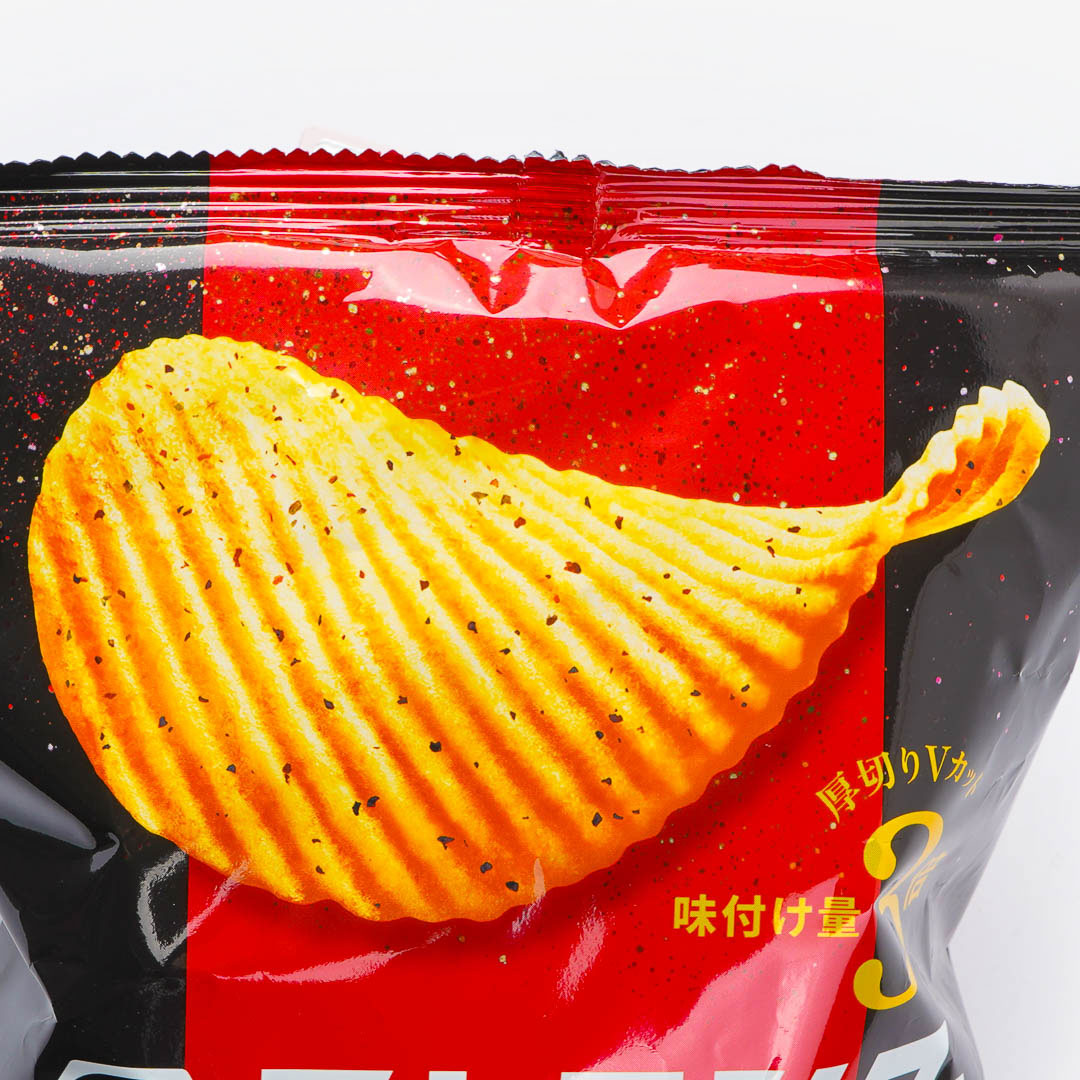 Koikeya Strong Potato Chips - Salami & Course Ground Peppper