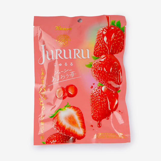 Kanro Jururu Premium Candy - Amaou Strawberry