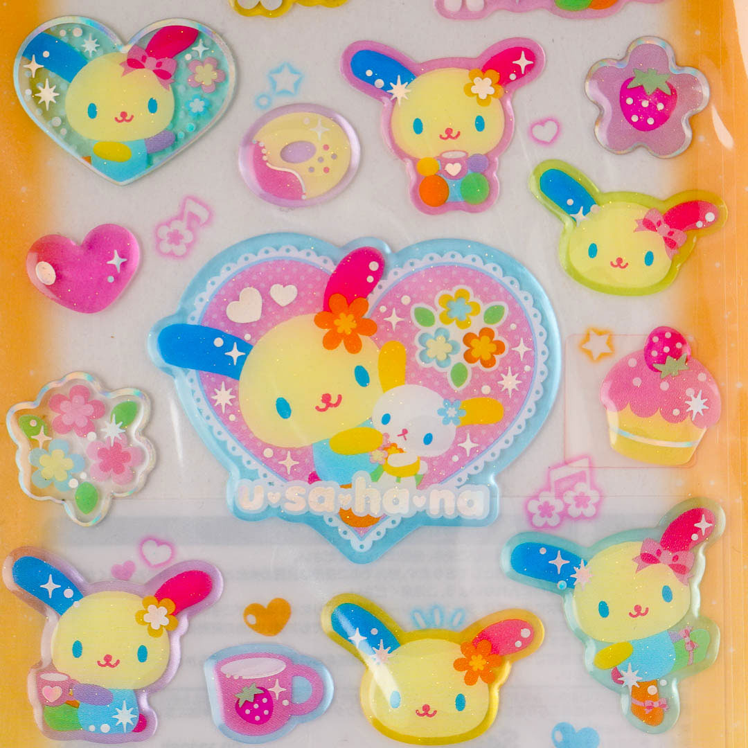 Usahana Sparkly Jelly Stickers