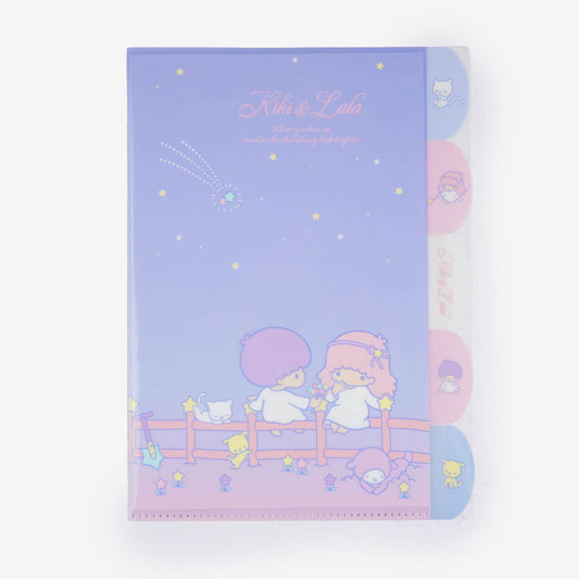 Little Twin Stars Retro Sky Index Clear File