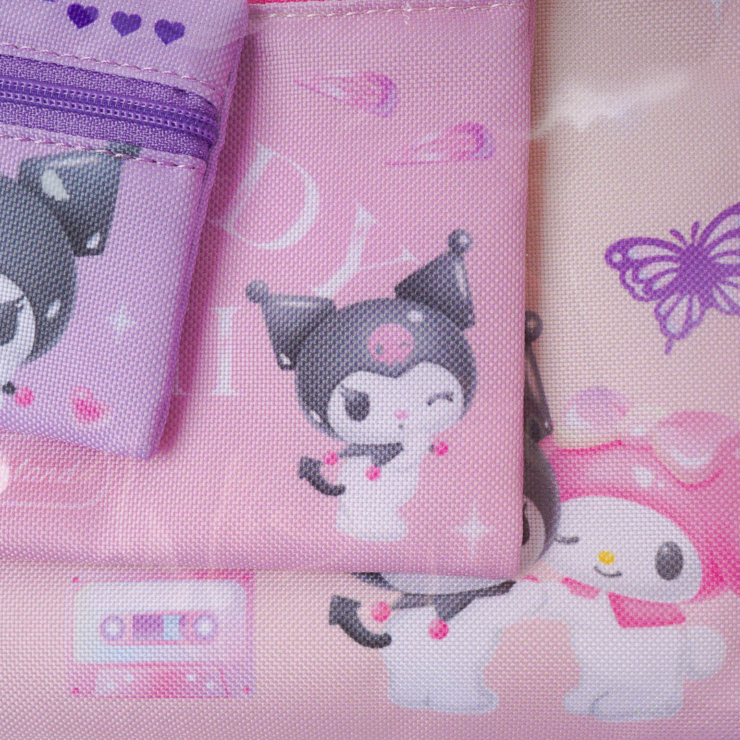 My Melody & Kuromi Pastel Dreamland Triple Pouch