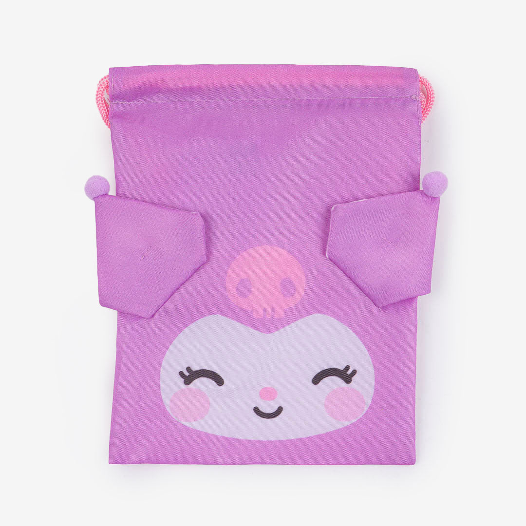 Kuromi 3D Ears Drawstring Pouch