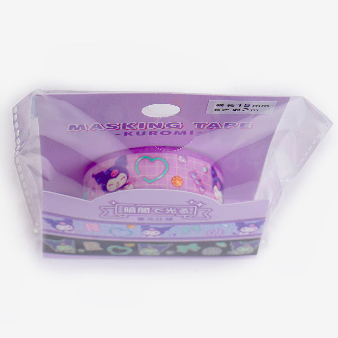 Kuromi Glow-in-the-Dark Masking Tape